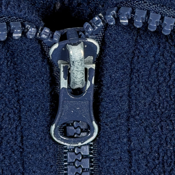 Vintage Notre Dame Sweater Adult LARGE Blue Fleece Russell Athletic Sports 90s - Picture 5 of 7